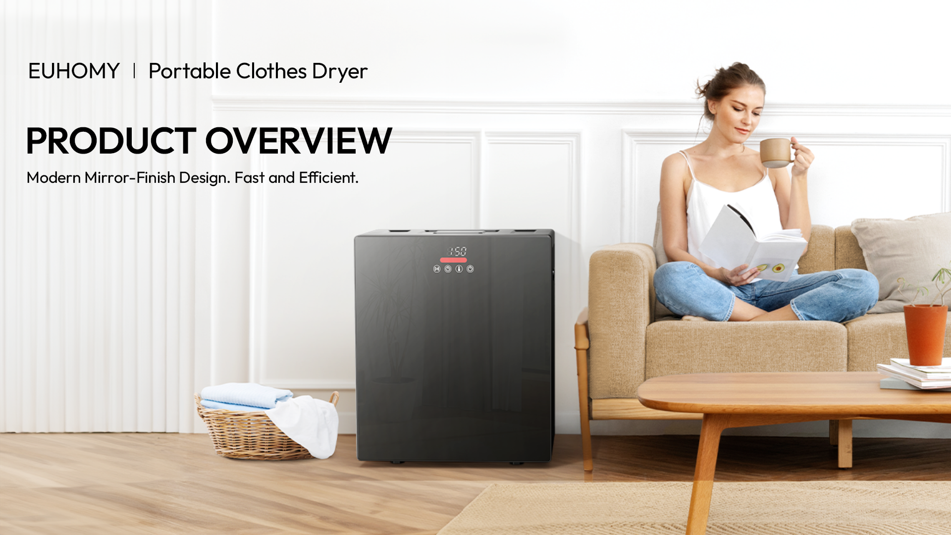Amazon.com: EUHOMY 1.5 Cu.ft. Portable Clothes Dryer, 850W Compact